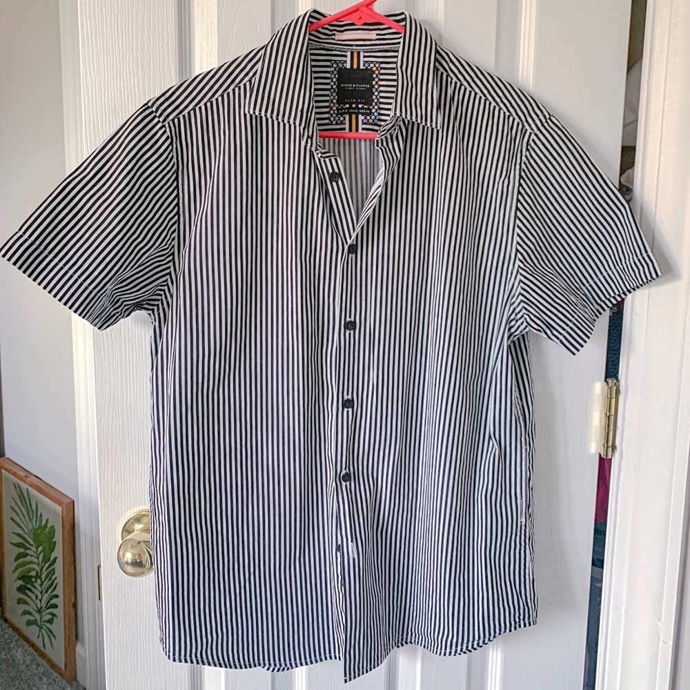 NWOT Denim & Flower Men’s Striped Shirt Size M
